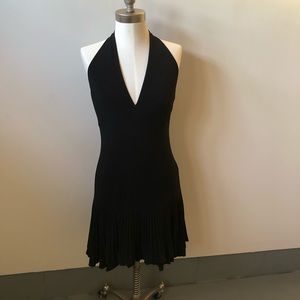 Black halter dress